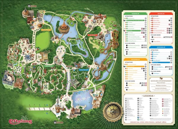 Efteling park map